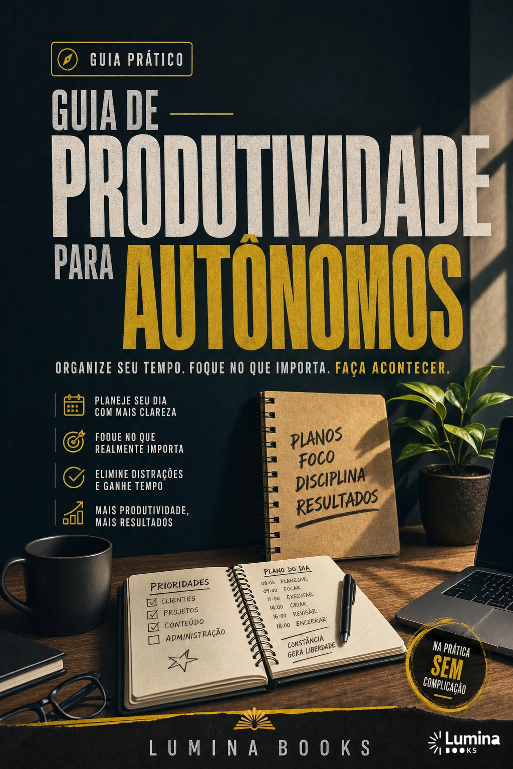 Capa de Guia de produtividade para autônomos