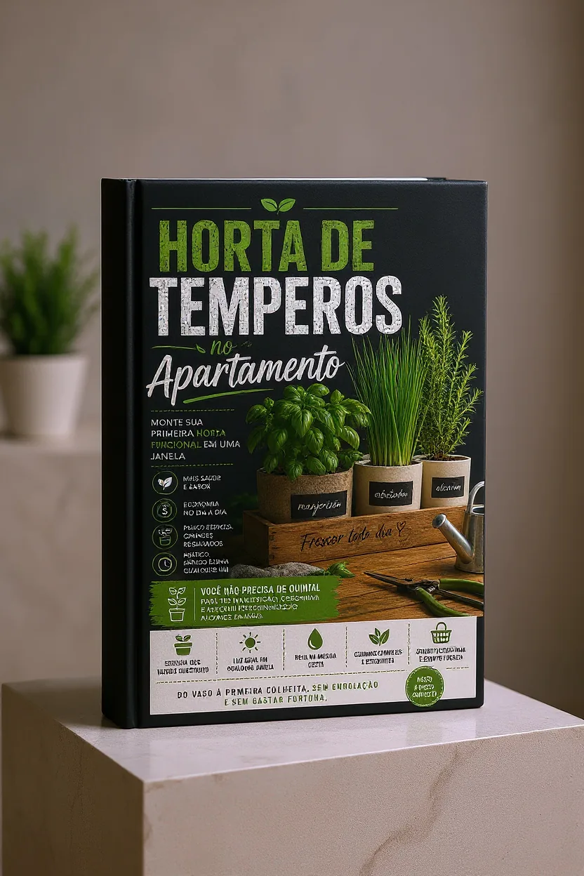 Horta de Temperos no Apartamento — Colha Frescor na Janela — visualização do produto