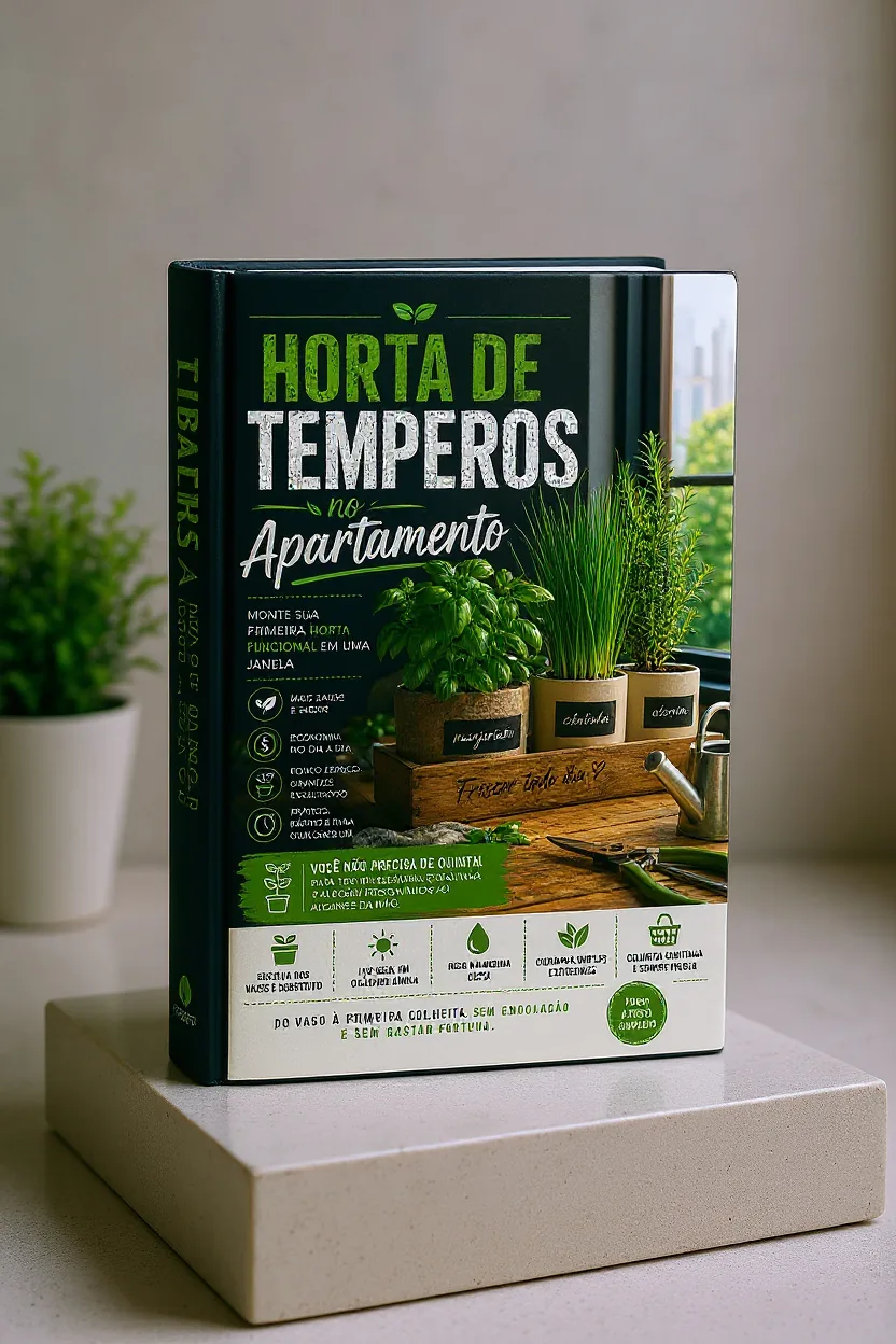 Horta de Temperos no Apartamento — Colha Frescor na Janela — visualização do produto