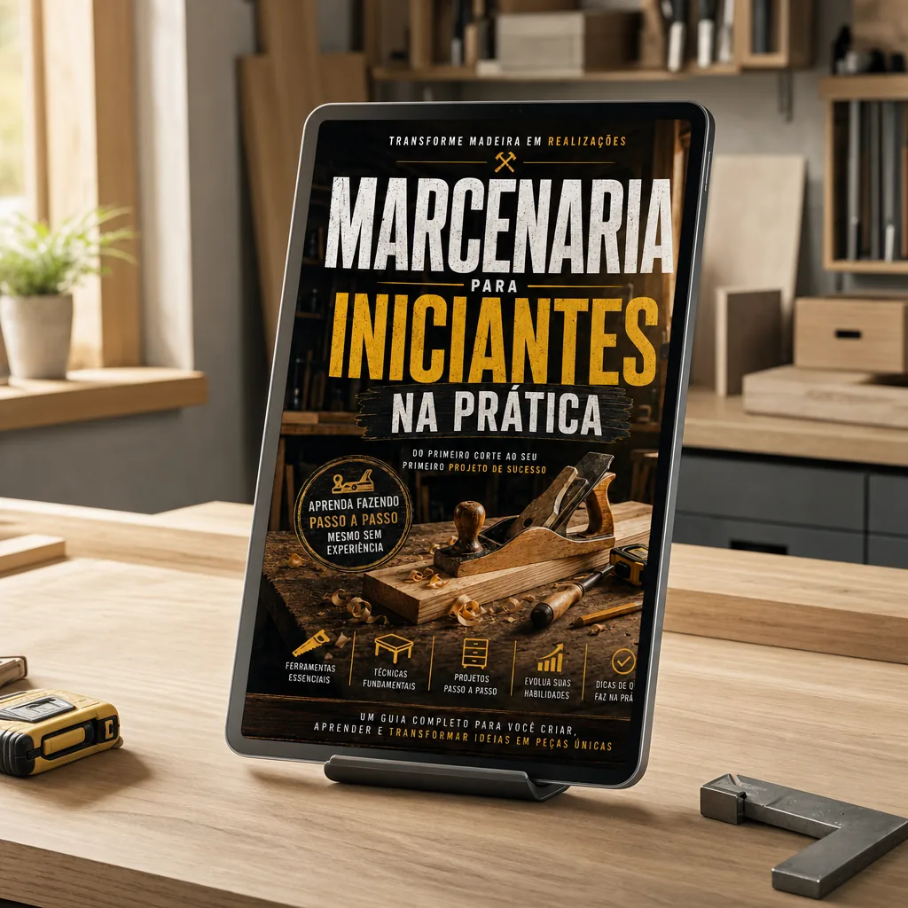 Marcenaria para iniciantes na prática — comece do zero — visualização do produto
