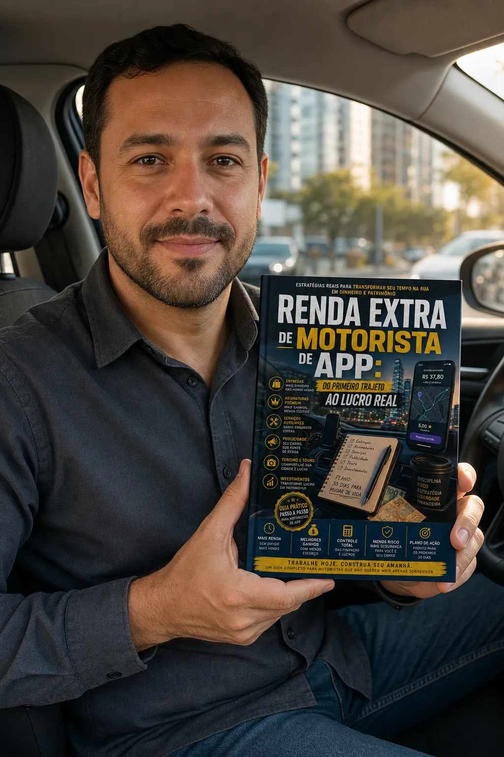 Renda Extra de Motorista de App — Estratégias Além das Corridas — visualização do produto