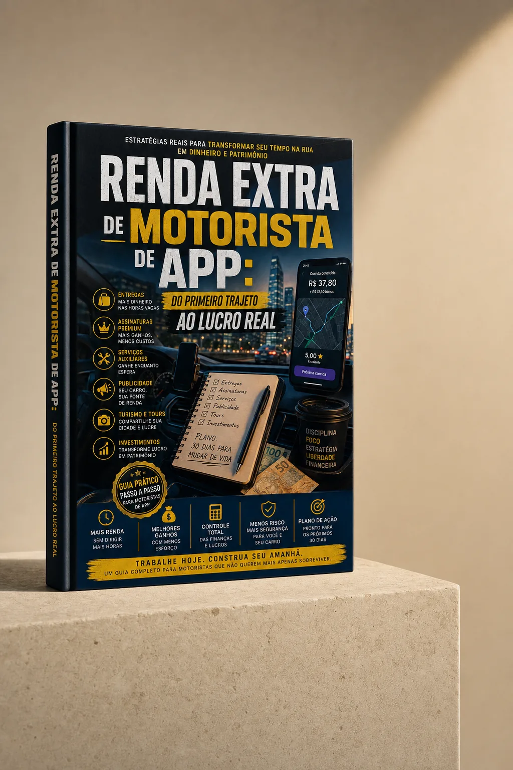 Renda Extra de Motorista de App — Estratégias Além das Corridas — visualização do produto